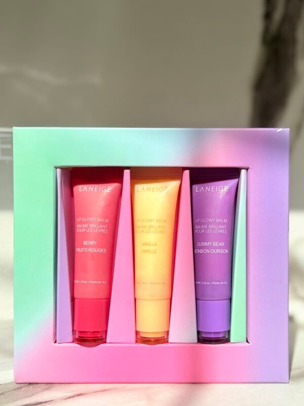 laneige lip glowy balm trio pack of 3 set