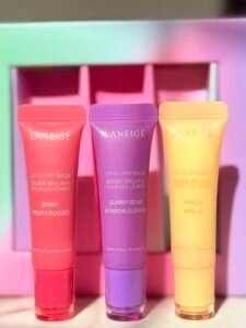 laneige lip glowy balm trio pack of 3 set