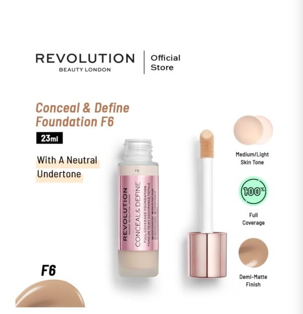 makeup revolution conceal & define foundation 23 ml